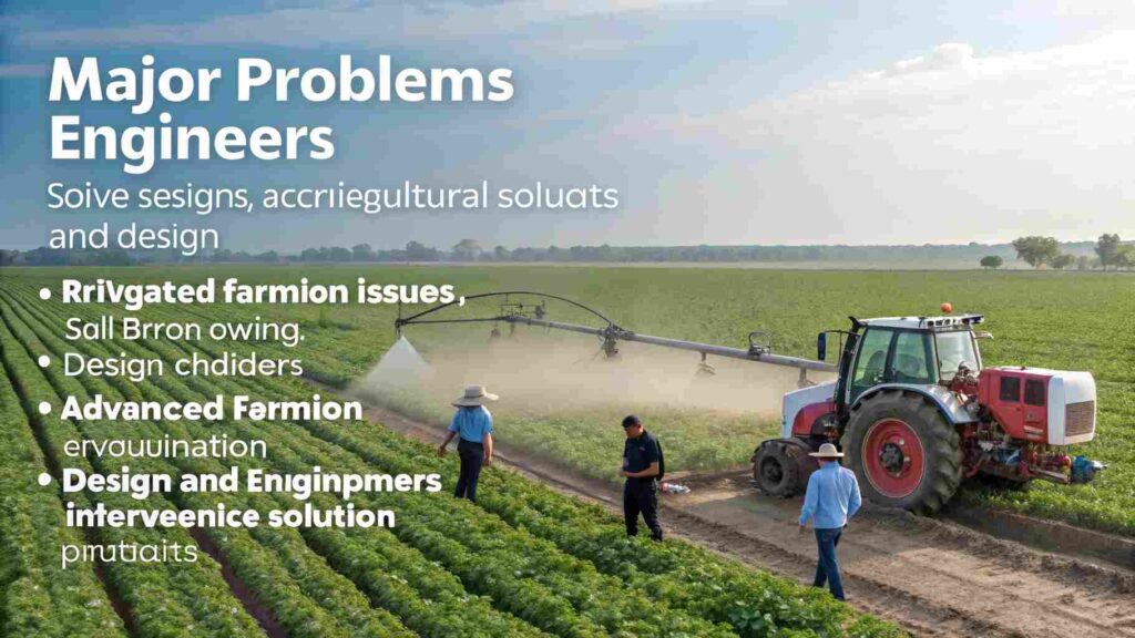 Major Problems Agricultural Engineers Solve